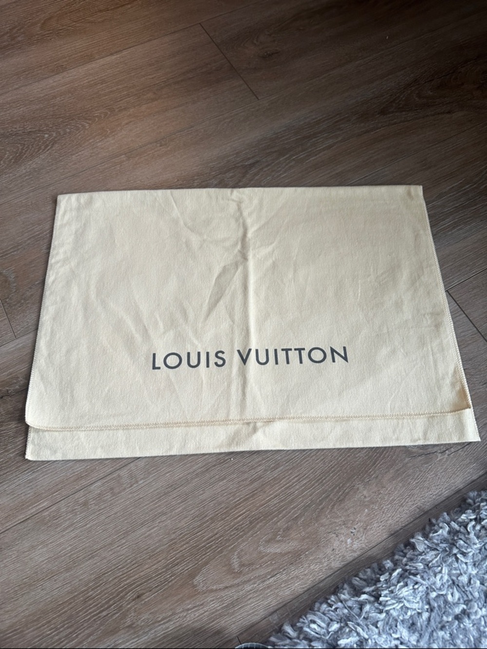 Louis Vuitton Beige Protective Dust Cover with Logo